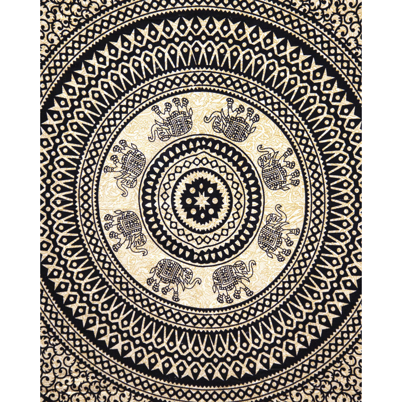 Tapisserie en coton éléphant