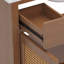 Meuble-lavabo en rotin 36 po avec lavabo en céramique, meuble-lavabo moderne avec portes et tiroirs à fermeture en douceur, meuble-lavabo autoportant avec pieds en bois massif et grand espace de rangement-217569099
