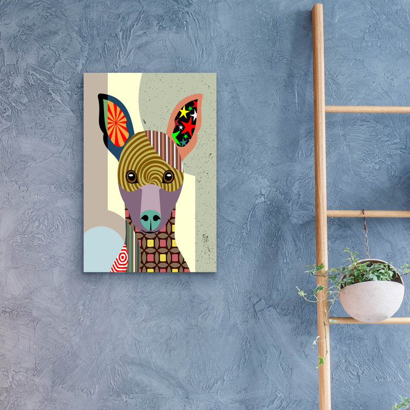 «Pinscher miniature» par Lanre Adefioyue, H 24 po x l 16 po x P 0,2 po