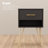 Tyvez 1 Drawer Metal Legs Nightstand-196537093