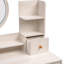 Meuble-lavabo moderne avec miroir et tabouret Modern