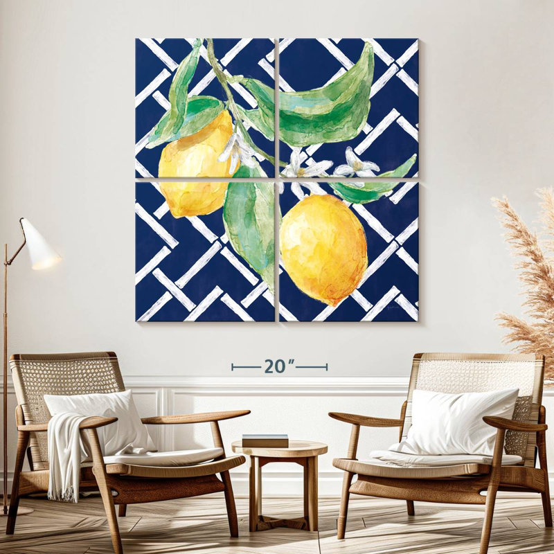 Yarlin Everyday Chinoiserie Lemons I, 57" H x 57" W