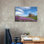  «Palouse Barn and Flowers 2» par David Drost, art mural sur toile, 40 po x 26 po
