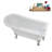 58" Streamlin Clawfoot Tub,Tray,Drain, Clawfeet-101628925-102219867