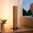 Square Solid Wood Dimmable LED Table Lamp-1360005624