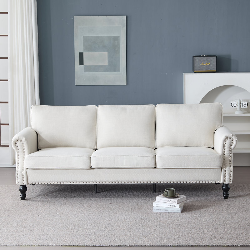 Comfortable Faux Leather Sofa For Living Room, Enhancing Home Ambiance