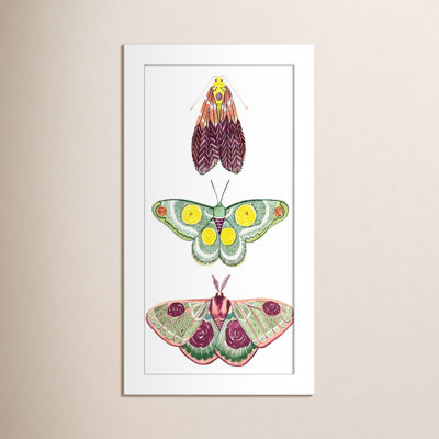 Neo Moth Fairies I encadré sur papier par Neo