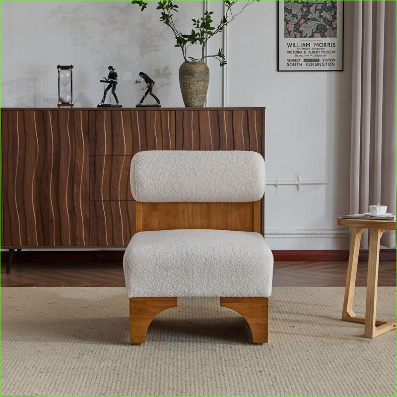 Méridienne Modern Boucle, Blanc