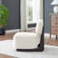 Chaise d'appoint moderne Solara avec structure en bois massif-1003521537