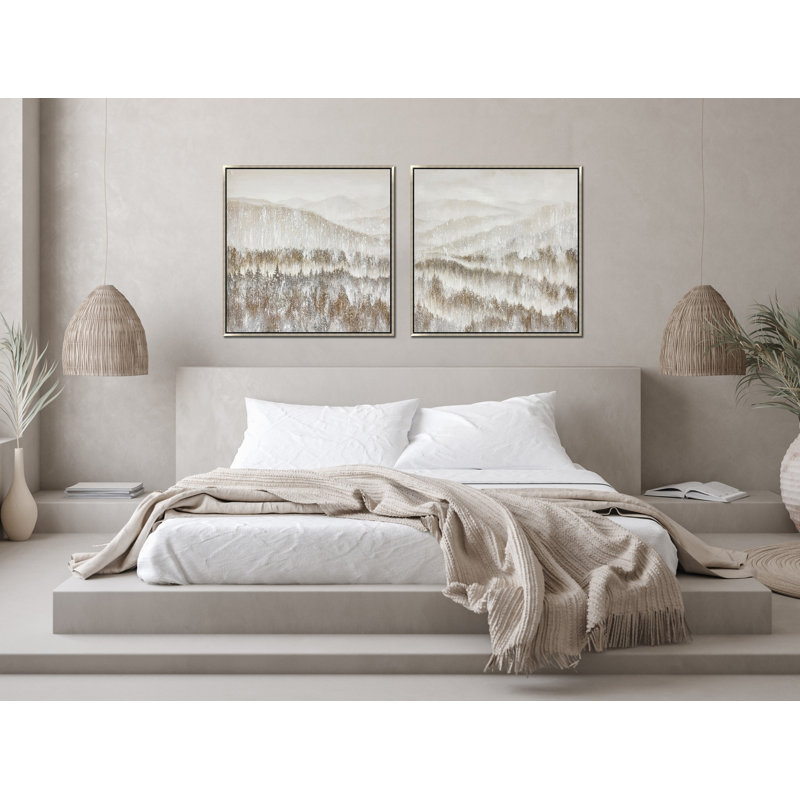Layered Pines II Canvas Wall Art