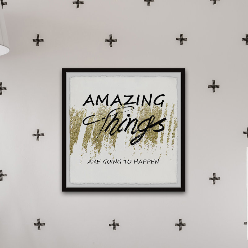 Amazing Things - Single Picture Frame Painting, 41cm H x 41cm W x 3.81cm D