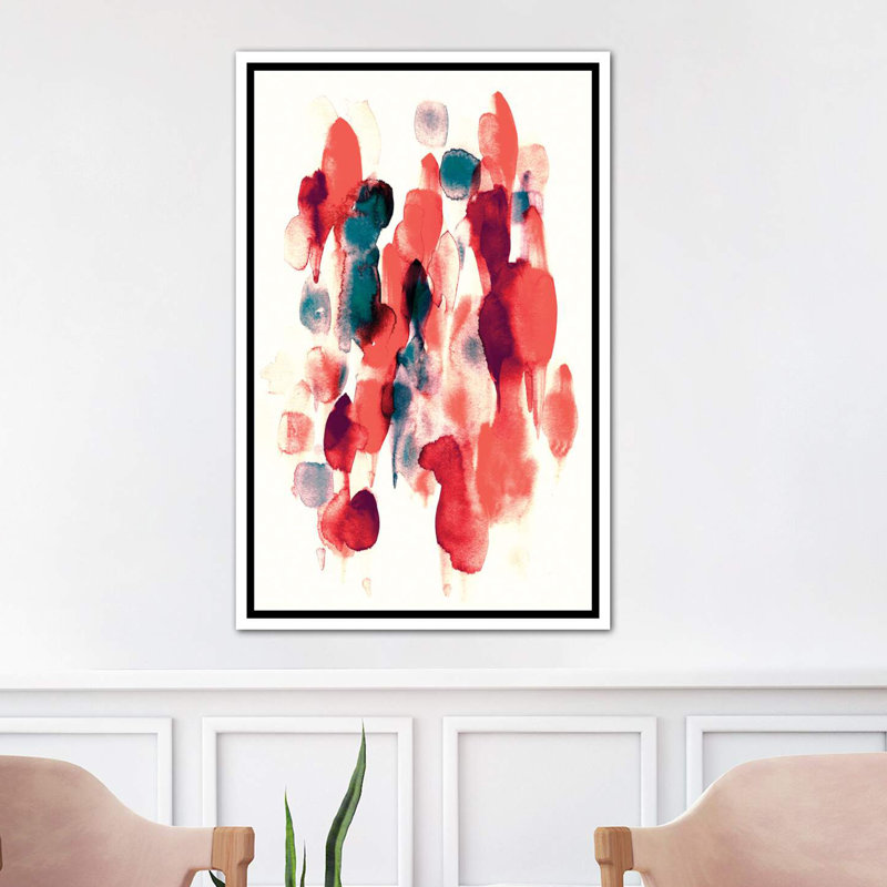 «Day and Night» par Lesia Binkin - reproduction d'art, H 26 po x l 18 po x 1,5 po, Toile blanche encadrée