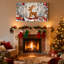 Christmas Christmas Reindeer Christmas, ensemble de 3 reproductions d'art sur toile-1507740724