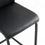 Ensemble de 2 chaises noires en polyuréthane