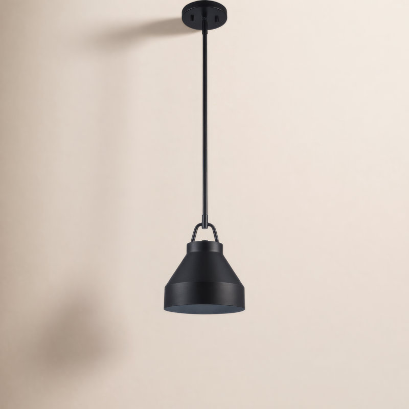 Orion 1 - Light Dome Pendant, Black, 48.25" H x 8" W x 8" D