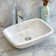 AA Warehousing 11.9'' White Stone Rectangular Bathroom Sink