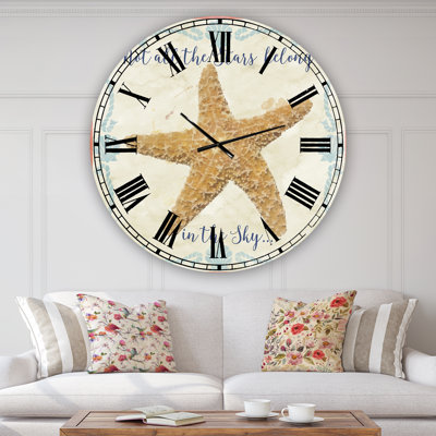 Sea Shells-C - Grande horloge murale nautique et côtière