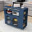 Rolling Kitchen Island with Extended Table, Kitchen Island with LED Light, Power Outlets and Storage-1316368942