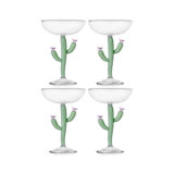 Desert Plants - Champagne Bowl Cactus Matte Green 9.5 Oz