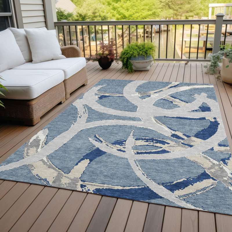 Tapis intérieur / extérieur lavable Aloura , 10 pi x 14 pi