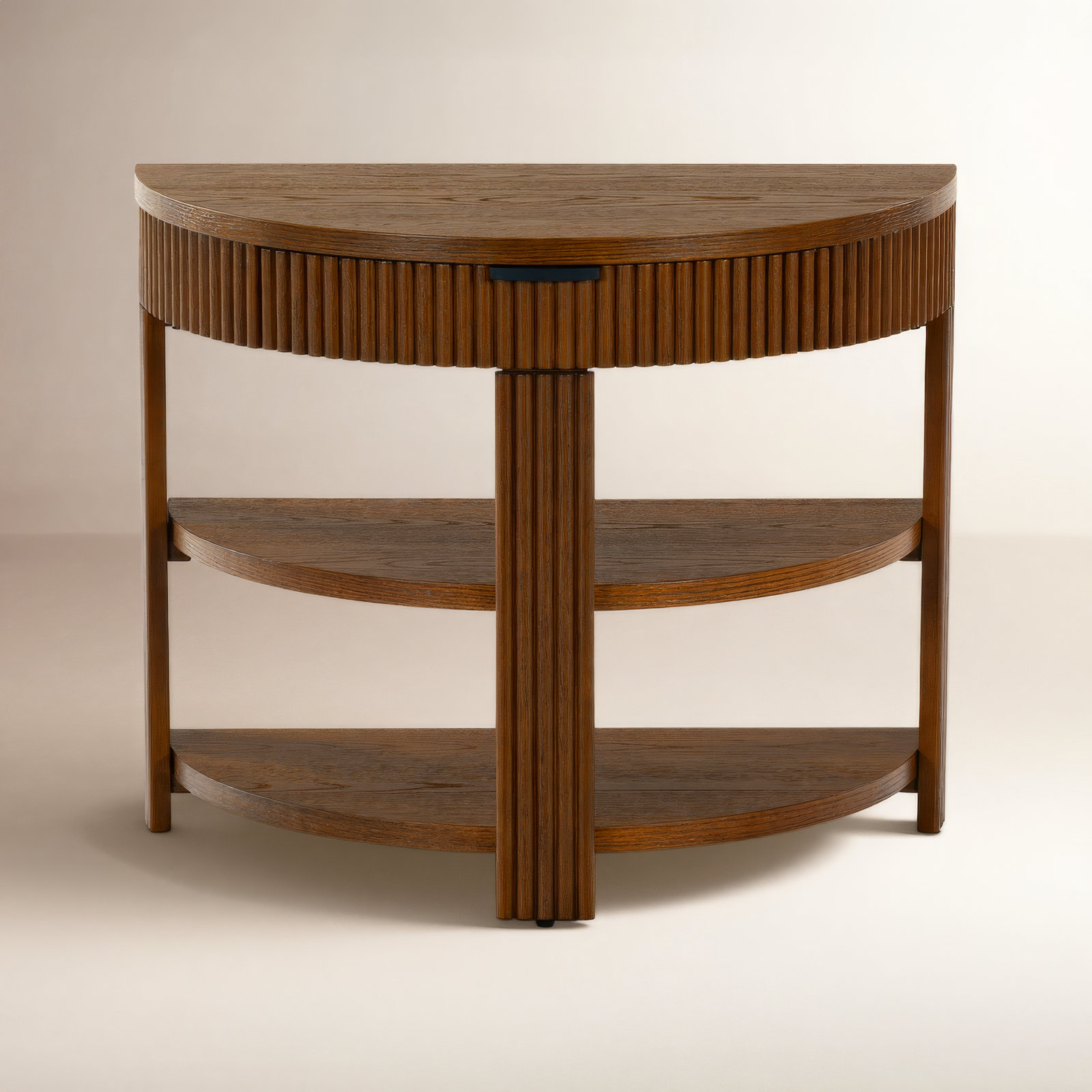 Christy 32" Console Table, Medium Oak