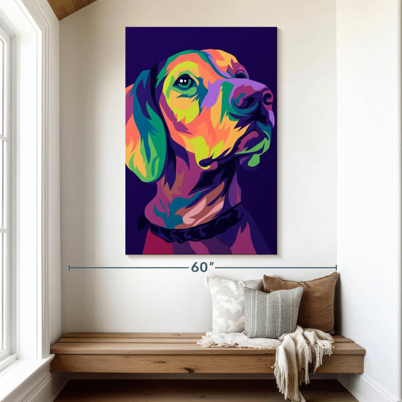Brampt Labrador Pop, 51" H x 34" W