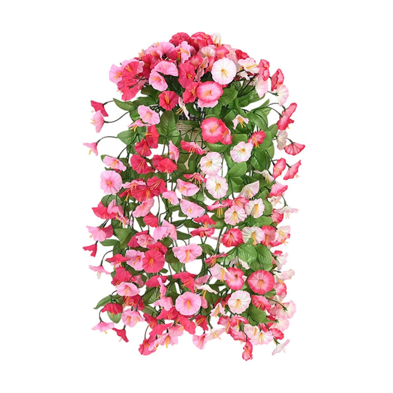  Faux fleurs artificielles pour la décoration de la maison Rose artificielle conditionneuse de fleurs conduisant le blocage du salon Décoration du plafond Plantes d'emballage en plastique Faux fleurs vignes Fleurs artificielles