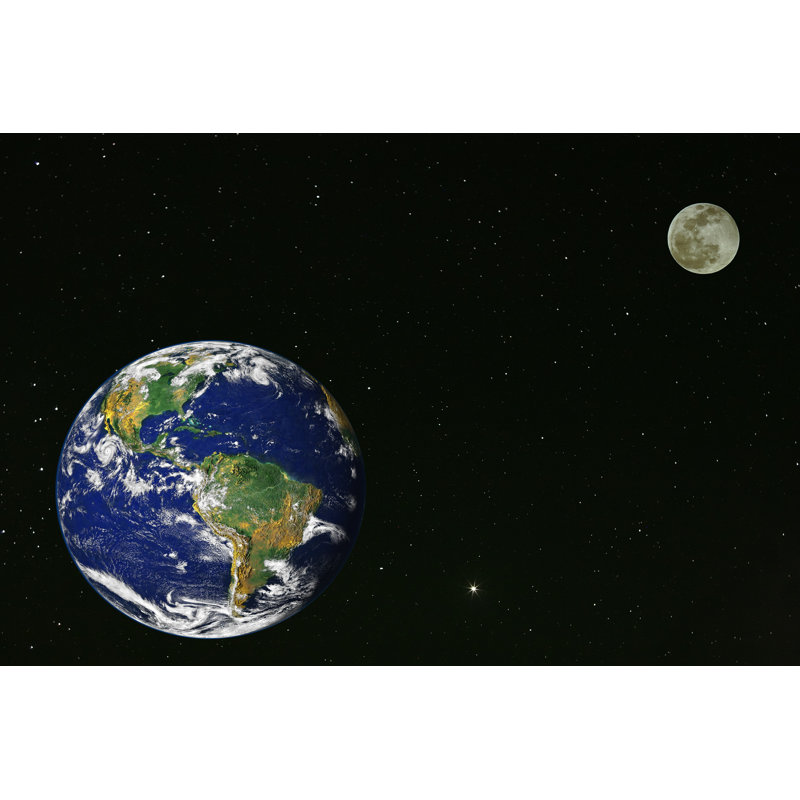 Earth by DWPhoto - No Frame Art Prints on Canvas, 30cm H x 46cm W