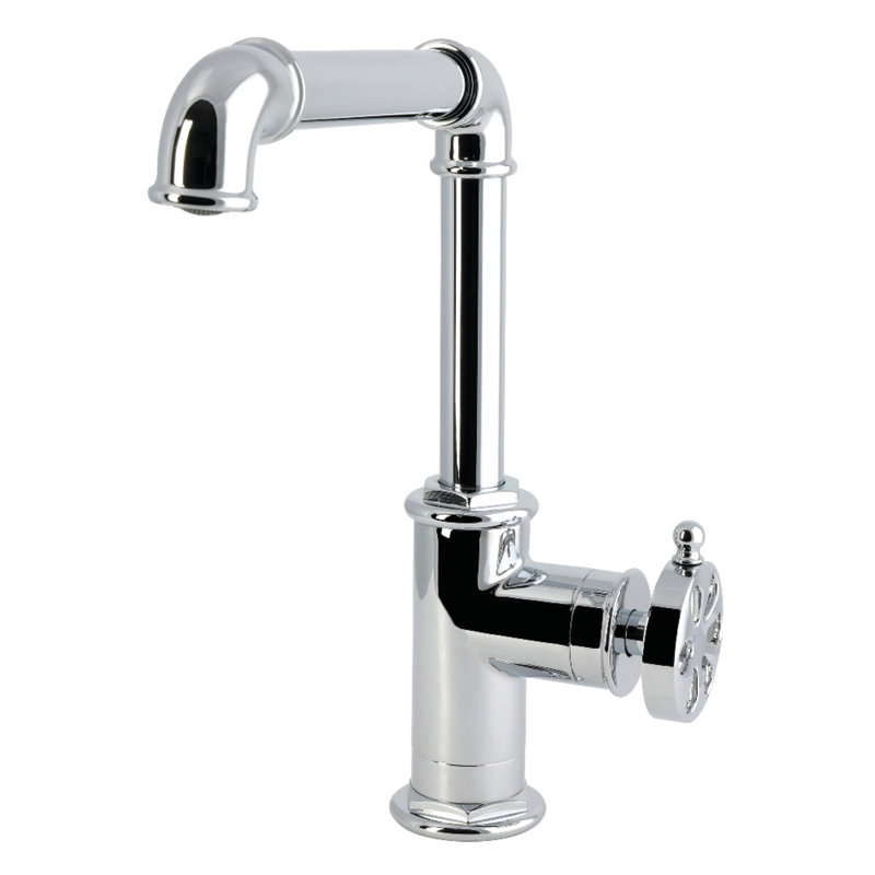 Robinet de cuisine à fixation sur comptoir à 1 trou Kingston Brass, Polished Chrome