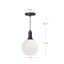 Luminaire suspendu sphère 1 lumière Castilla-66310706-66310708