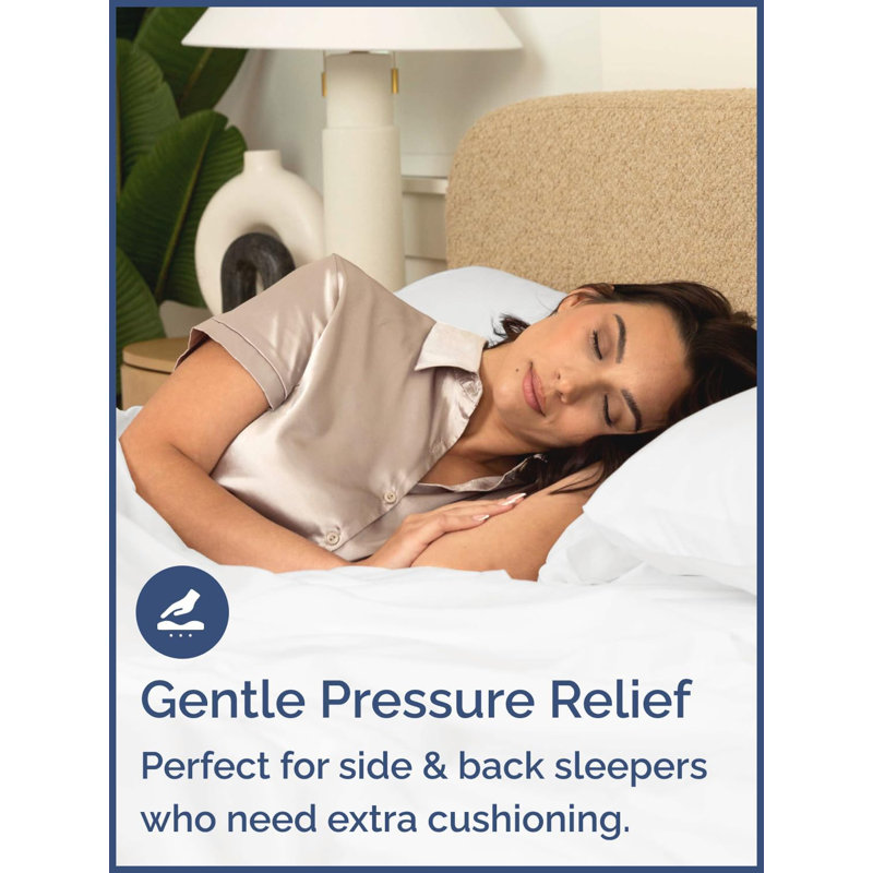 Surmatelas 500 g / m² - épais, confortable et moelleux - rafraîchissant, respirant et silencieux - lavable à la machine