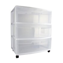 Wayfair Basics Stackable Storage Drawers, White