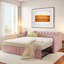 Lit de jour rembourré avec lit gigogne-218295307