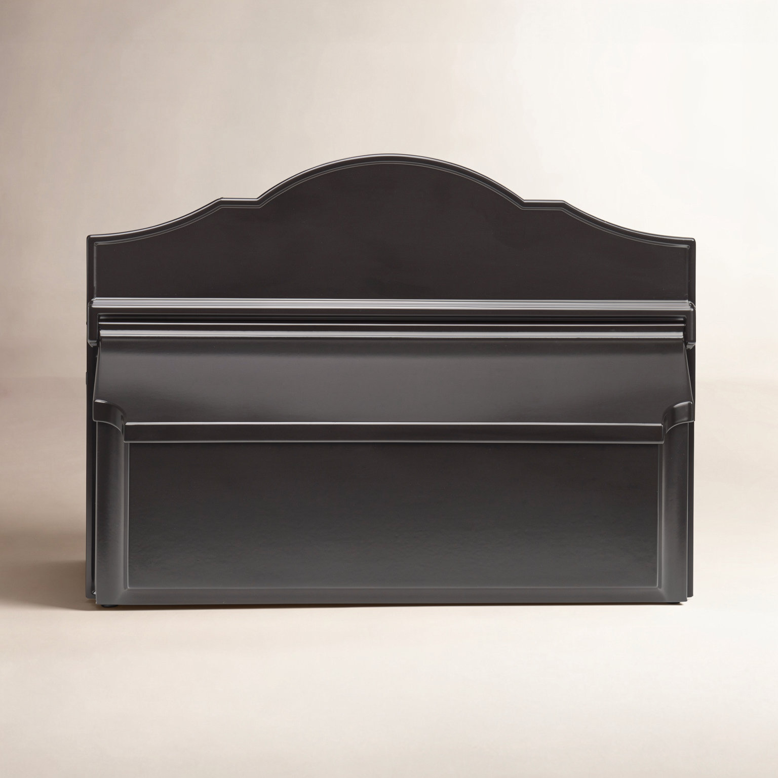 Horizontal Wall-Mounted Mailbox, Black