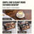 Lift Top Coffee Table Rectangle Coffee Table with Light & USB Brown