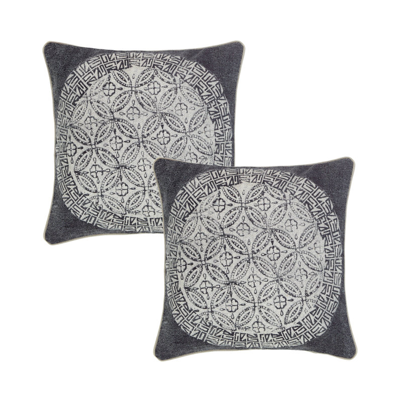 Oversized Cotton Mandala Throw Pillow Covers