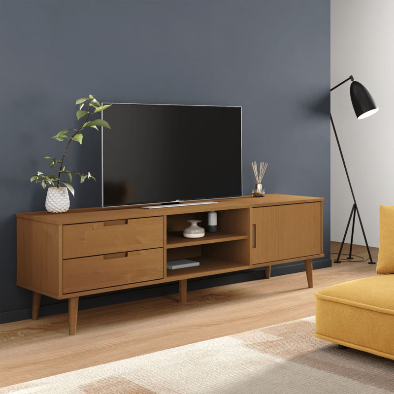 Unfinished TV Stand for TVs up to 70", Brown