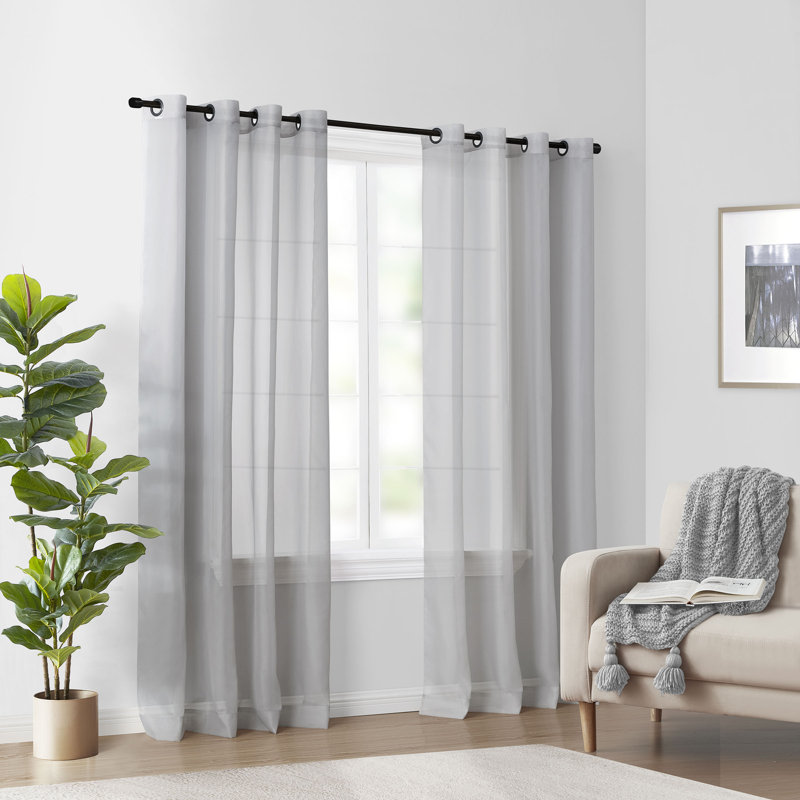 Harmincourt Sheer Curtain Single Panel, 59" W x 108" L