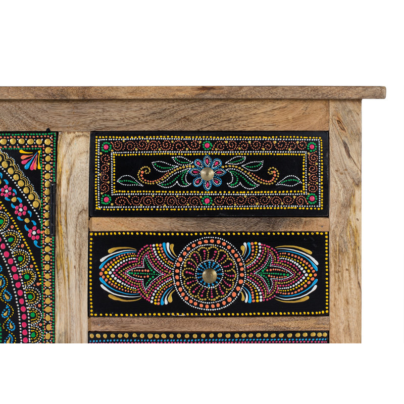 Arishka 107cm Solid Wood Sideboard