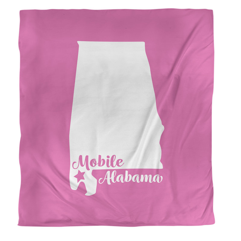 Modern & Contemporary Polyester Duvet Cover, Queen Duvet Cover, Pink