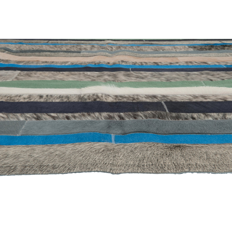 Nueva Raya Cowhide Striped Area Rug