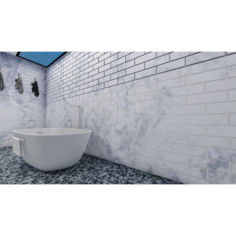 Oriental White 6x12 Polished Tile