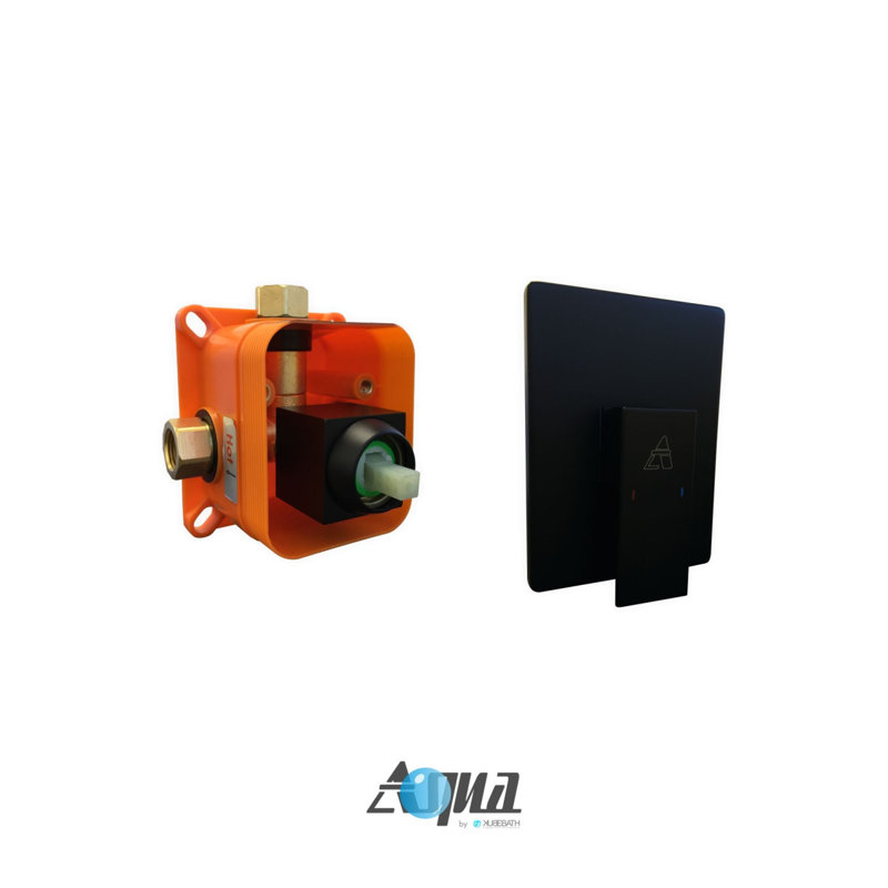 Aqua Piazza Complete Shower System with Rough in-Valve, 0.1" H x 8" W x 8" D