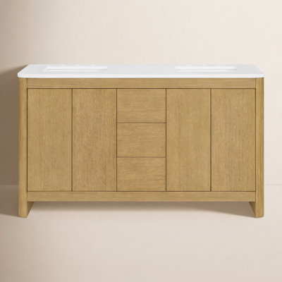Raye 60 " Oak Double Bathroom Vanity