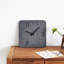 Horloge murale 12 po, horloge murale carrée en bois, décoration industrielle en bois