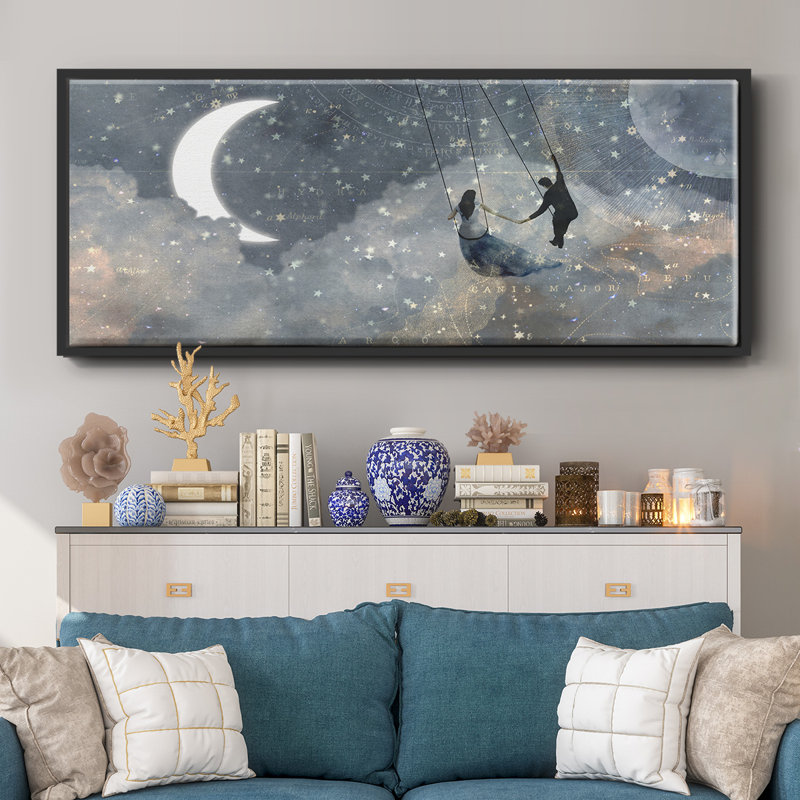 Celestial Love Collection D-, toile encadrée, H 8 po x l 20 po