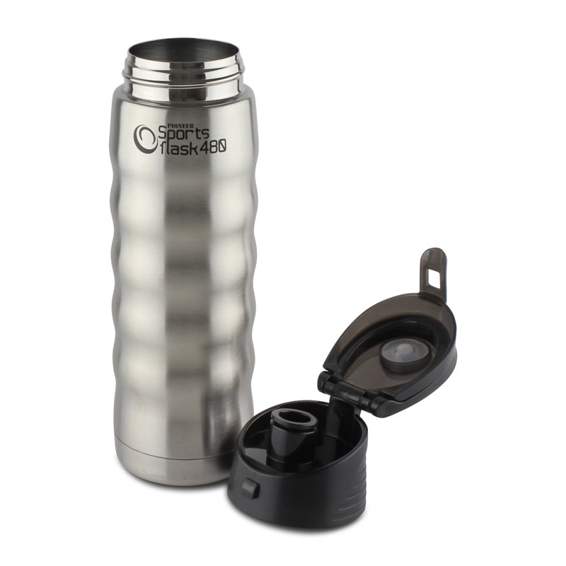Grunwerg Pioneer Stainless Steel Travel Mug, Stainless Steel