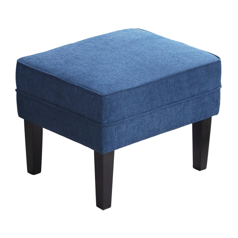 Repose-pieds Chalyce, Mélange de polyester bleu foncé