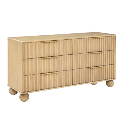 Atlas Light Oak Fluted Platform 5 Pieces Bedroom Set