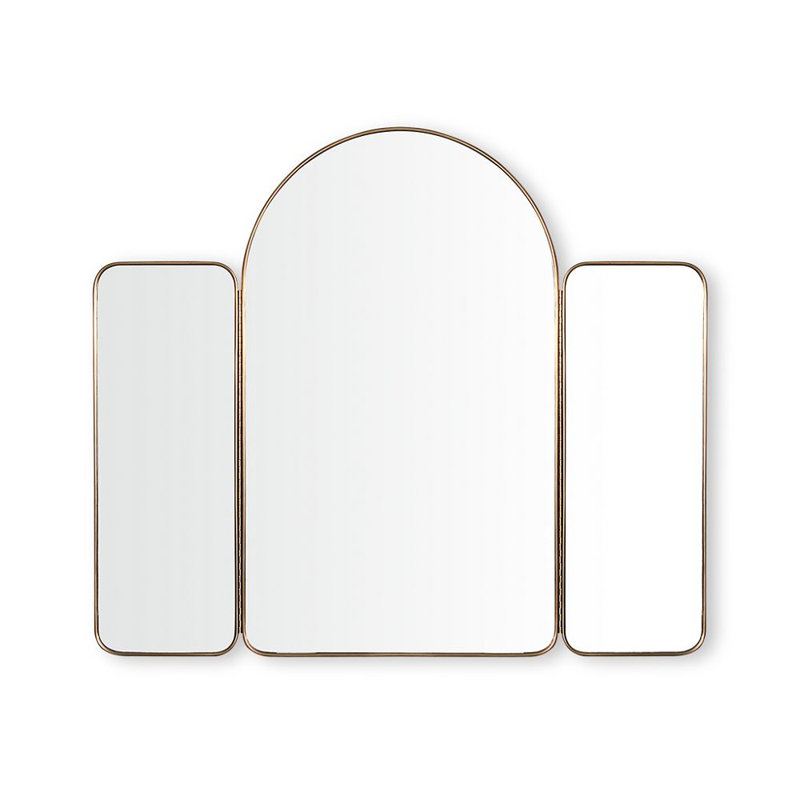 Triptych Metal Mirror